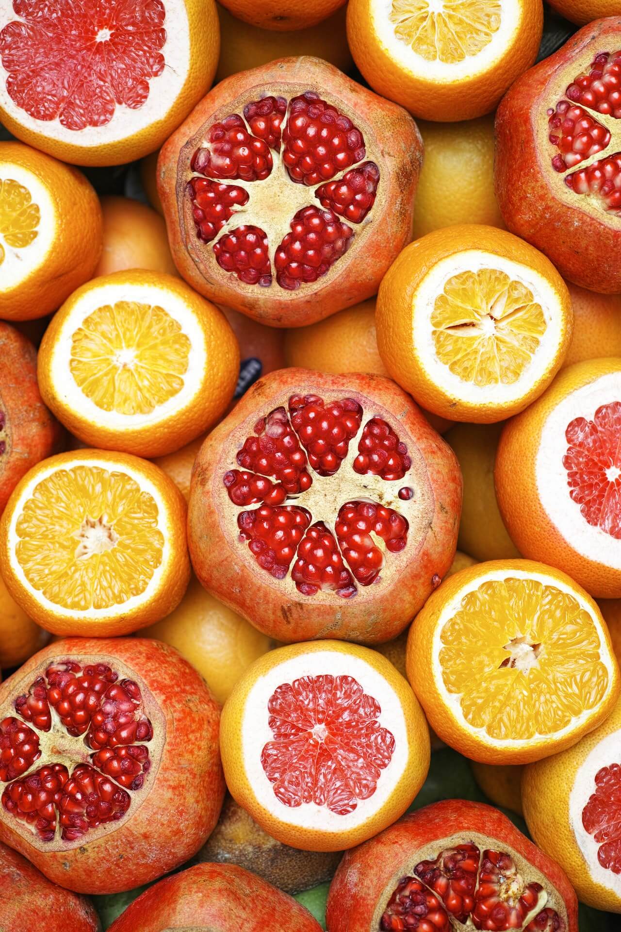 Close-up of citrus fruits that are rich in vitamins that support the immune system.